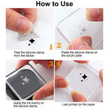 Craspire PVC Plastic Stamps, for DIY Scrapbooking, Photo Album Decorative, Cards Making, Stamp Sheets, Film Frame, Letter Pattern, 16x11x0.3cm