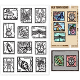 Craspire PVC Plastic Stamps, for DIY Scrapbooking, Photo Album Decorative, Cards Making, Stamp Sheets, Film Frame, Insect Pattern, 16x11x0.3cm