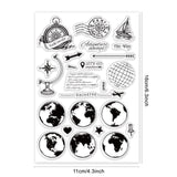 Craspire PVC Plastic Stamps, for DIY Scrapbooking, Photo Album Decorative, Cards Making, Stamp Sheets, Film Frame, Animal Pattern, 16x11x0.3cm