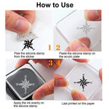 Craspire PVC Plastic Stamps, for DIY Scrapbooking, Photo Album Decorative, Cards Making, Stamp Sheets, Film Frame, Animal Pattern, 16x11x0.3cm