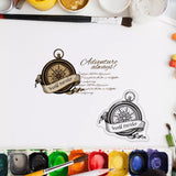 Craspire PVC Plastic Stamps, for DIY Scrapbooking, Photo Album Decorative, Cards Making, Stamp Sheets, Film Frame, Animal Pattern, 16x11x0.3cm