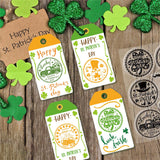Craspire PVC Plastic Stamps, for DIY Scrapbooking, Photo Album Decorative, Cards Making, Stamp Sheets, Film Frame, Saint Patrick's Day Themed Pattern, 16x11x0.3cm