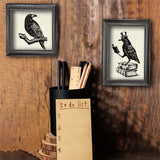 Craspire PVC Plastic Stamps, for DIY Scrapbooking, Photo Album Decorative, Cards Making, Stamp Sheets, Film Frame, Raven Pattern, 16x11x0.3cm