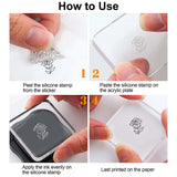 Craspire PVC Plastic Stamps, for DIY Scrapbooking, Photo Album Decorative, Cards Making, Stamp Sheets, Face Pattern, 16x11x0.3cm