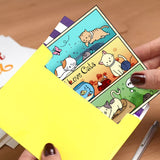 Craspire PVC Plastic Stamps, for DIY Scrapbooking, Photo Album Decorative, Cards Making, Stamp Sheets, Animal Pattern, 16x11x0.3cm