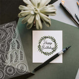 Wreath Branch Plants Clear Stamps