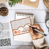 Craspire PVC Plastic Stamps, for DIY Scrapbooking, Photo Album Decorative, Cards Making, Stamp Sheets, Floral Pattern, 16x11x0.3cm