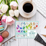 Craspire PVC Plastic Stamps, for DIY Scrapbooking, Photo Album Decorative, Cards Making, Stamp Sheets, Floral Pattern, 16x11x0.3cm