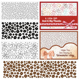 Craspire PVC Plastic Stamps, for DIY Scrapbooking, Photo Album Decorative, Cards Making, Stamp Sheets, Floral Pattern, 16x11x0.3cm