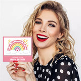 Craspire PVC Plastic Stamps, for DIY Scrapbooking, Photo Album Decorative, Cards Making, Stamp Sheets, Rainbow Pattern, 16x11x0.3cm