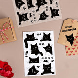 Craspire PVC Plastic Stamps, for DIY Scrapbooking, Photo Album Decorative, Cards Making, Stamp Sheets, Cat Pattern, 16x11x0.3cm