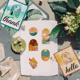 Craspire PVC Plastic Stamps, for DIY Scrapbooking, Photo Album Decorative, Cards Making, Stamp Sheets, Scenery Pattern, 160x110x3mm