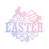 CRASPIRE Easter Rabbit Cutting Dies Bunny Metal Stencil Template for Scrapbook Embossing Album Paper Card Craft Festival Decor, Matte Platinum