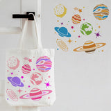 Planets Galaxy Drawing Painting Stencils Templates (11.8x11.8inch) Plastic Planetary Stencils Decoration Square Star Stencils for Painting on Wood, Floor, Wall and Fabric