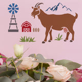 CRASPIRE Plastic Drawing Painting Stencils Templates Sets, Animal Pattern, 29.7x21cm, 9pcs/set