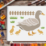 CRASPIRE Plastic Drawing Painting Stencils Templates Sets, Animal Pattern, 29.7x21cm, 9pcs/set