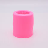 2 PCS Wool Pattern Column Silicone Candle Molds, Resin Casting Molds, For UV Resin, Epoxy Resin Craft Making, Pink, 71x78mm, Inner Diameter: 48mm