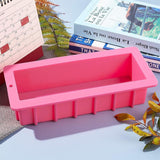 1 pc Silicone Soap Molds, Rectangle Soap Silicone Loaf Mold, Flexible Rectangular Soap Silicone Mold DIY Tool for Soap Making, 4.8 x11.4 x0.6