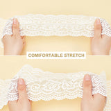 5 Yards Lace Roll White Cotton Lace Trim Fabric 4 Wide for Dress Tablecloth Hair Band Wedding Festival Event Decorations