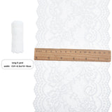 5 Yard 5 Yards Lace Roll White Cotton Lace Trim Fabric 6 Wide for Dress Tablecloth Hair Band Wedding Festival Event Decorations