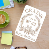 CRASPIRE Plastic Drawing Painting Stencils Templates, Rectangle, Word, 297x210mm