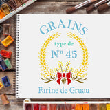 CRASPIRE Plastic Drawing Painting Stencils Templates, Rectangle, Word, 297x210mm