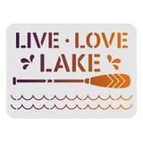 CRASPIRE Plastic Drawing Painting Stencils Templates, Rectangle, Word, 297x210mm