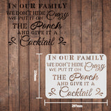 CRASPIRE Plastic Drawing Painting Stencils Templates, Rectangle, Word, 297x210mm