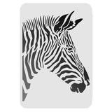 CRASPIRE Plastic Drawing Painting Stencils Templates, Rectangle, Zebra Pattern, 297x210mm