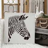 CRASPIRE Plastic Drawing Painting Stencils Templates, Rectangle, Zebra Pattern, 297x210mm