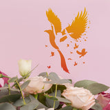 CRASPIRE Plastic Drawing Painting Stencils Templates, Rectangle, Girl Pattern, 297x210mm