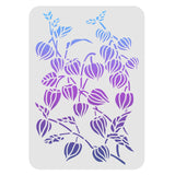 CRASPIRE Plastic Drawing Painting Stencils Templates, Rectangle, Flower Pattern, 297x210mm