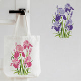 CRASPIRE Plastic Drawing Painting Stencils Templates, Rectangle, Fleur De Lis Pattern, 297x210mm