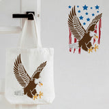 CRASPIRE Plastic Drawing Painting Stencils Templates, Rectangle, Eagle Pattern, 297x210mm