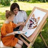 CRASPIRE Plastic Drawing Painting Stencils Templates, Rectangle, Dog Pattern, 297x210mm