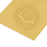100pcs Embossed Gold Foil Academic Excellence Seals Self Adhesive Stickers - CRASPIRE