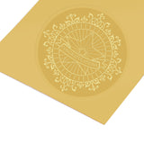 100pcs Embossed Gold Foil CONGRATULATIONS Seals Self Adhesive Stickers