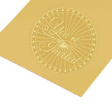 100pcs Embossed Gold Foil YOU'RE INVITED Seals Self Adhesive Stickers