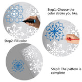 CRASPIRE Stainless Steel Cutting Dies Stencils, for DIY Scrapbooking/Photo Album, Decorative Embossing DIY Paper Card, Flower Pattern, 16x16x0.05cm