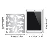 CRASPIRE Stainless Steel Cutting Dies Stencils, for DIY Scrapbooking/Photo Album, Decorative Embossing DIY Paper Card, Vehicle Pattern, 16x16x0.05cm