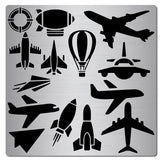 CRASPIRE Stainless Steel Cutting Dies Stencils, for DIY Scrapbooking/Photo Album, Decorative Embossing DIY Paper Card, Vehicle Pattern, 16x16x0.05cm