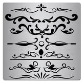 CRASPIRE Stainless Steel Cutting Dies Stencils, for DIY Scrapbooking/Photo Album, Decorative Embossing DIY Paper Card, Flower Pattern, 16x16x0.05cm