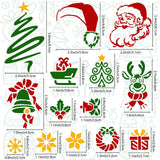 CRASPIRE Stainless Steel Cutting Dies Stencils, for DIY Scrapbooking/Photo Album, Decorative Embossing DIY Paper Card, Matte Style, Stainless Steel Color, Christmas Themed Pattern, 160x160x0.5mm