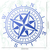 CRASPIRE Stainless Steel Cutting Dies Stencils, for DIY Scrapbooking/Photo Album, Decorative Embossing DIY Paper Card, Matte Style, Stainless Steel Color, Compass Pattern, 16x16cm