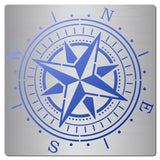 CRASPIRE Stainless Steel Cutting Dies Stencils, for DIY Scrapbooking/Photo Album, Decorative Embossing DIY Paper Card, Matte Style, Stainless Steel Color, Compass Pattern, 16x16cm