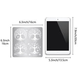 CRASPIRE Stainless Steel Cutting Dies Stencils, for DIY Scrapbooking/Photo Album, Decorative Embossing DIY Paper Card, Matte Stainless Steel Color, Tree of Life Pattern, 16x16cm