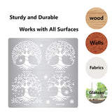 CRASPIRE Stainless Steel Cutting Dies Stencils, for DIY Scrapbooking/Photo Album, Decorative Embossing DIY Paper Card, Matte Stainless Steel Color, Tree of Life Pattern, 16x16cm