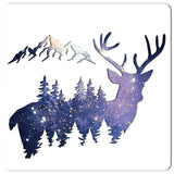 CRASPIRE Plastic Drawing Painting Stencils Templates, Square, Deer Pattern, 30x30cm