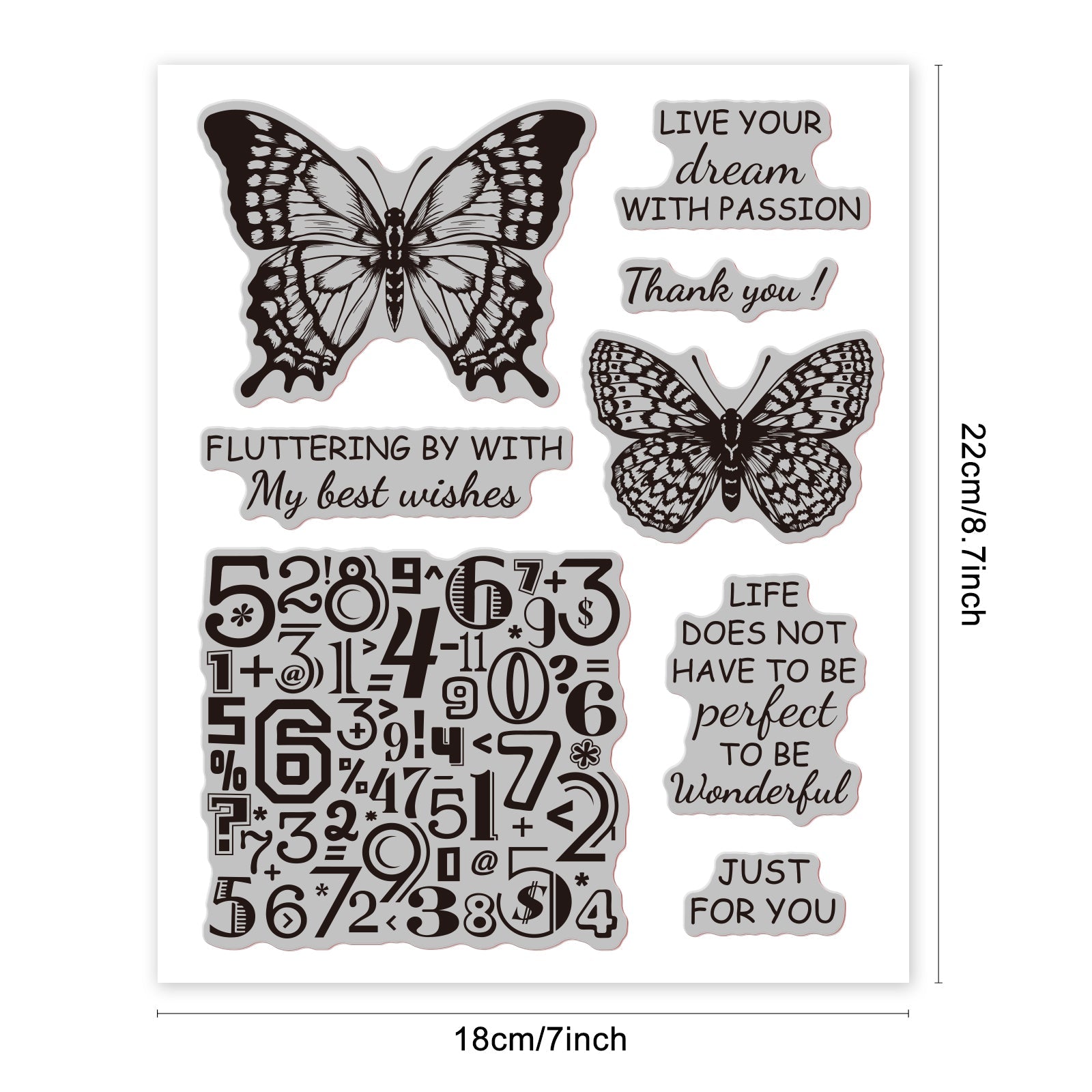 Wholesale CRASPIRE Butterfly Clear Stamps for Card Making Decoration  Scrapbooking Supplies 