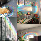Craspire PVC Colored Laser Stained Window Film Adhesive Stickers, Electrostatic Window Stickers, Butterfly Pattern, 12x8.8~11.9cm, 4sheets/style, 4 style, 16sheets/set